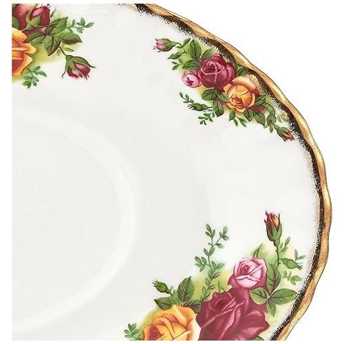  Royal Albert Old Country Roses Gravy Boat Stand, 6