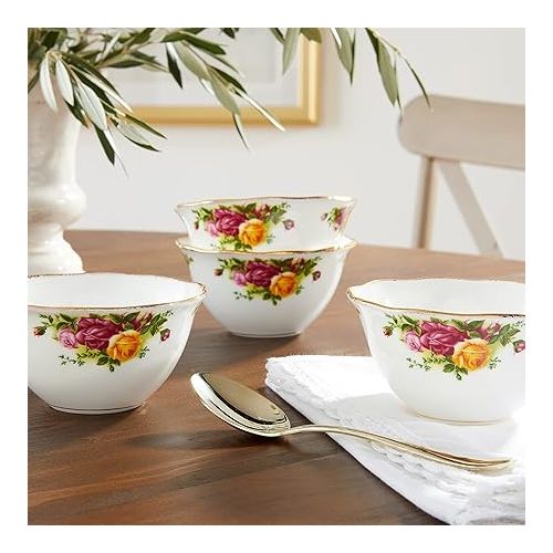  Royal Albert Old Country Roses Bowls Set of 4, 4.3