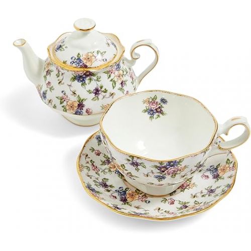  Royal Albert 100 Years Tea for One, 16.9floz, English Chintz 1940