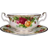 Royal Albert Old Country Roses Cream Soup Cup with Saucer