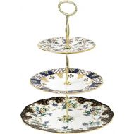 Royal Albert 100 Years Three-Tier (English Chintz, Regency & Duchess) Cake Stand, 13.8