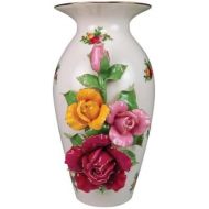 Royal Albert Old Cournty Roses Floral Sculptured Vase