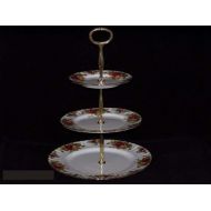 Royal Albert Old Country Roses Hostess Tray 3 Tier