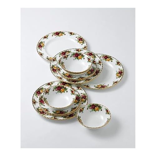  Royal Albert Old Country Roses 12-Piece Dinnerware Set Multicolor