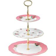 Royal Albert Cheeky Pink Cake Stand Three-Tier