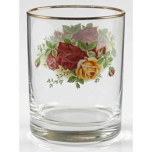  ROYAL ALBERT OLD COUNTRY ROSE 12OZ OLD FASHIONED GLASS