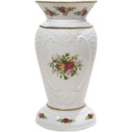 Royal Albert Old Country Rose Basketweave Cameo Vase