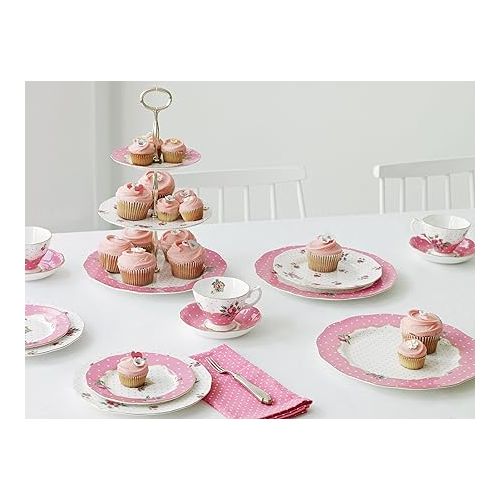 Royal Albert Cheeky Pink Teacup & Saucer Set