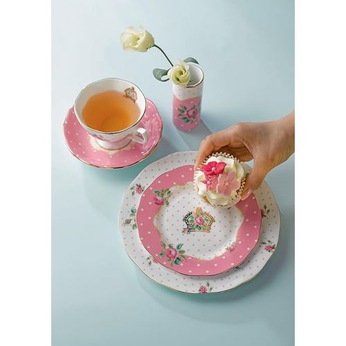  Royal Albert Cheeky Pink Teacup & Saucer Set