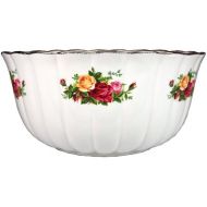 Royal Albert Old Cournty Roses 7-1/4-inch Fluted Bowl