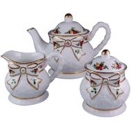 Royal Albert Old Country Roses Basketweave 3-Piece Tea Set