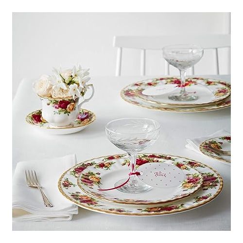  Royal Albert Old Country Roses Dinner Plates Set of 4