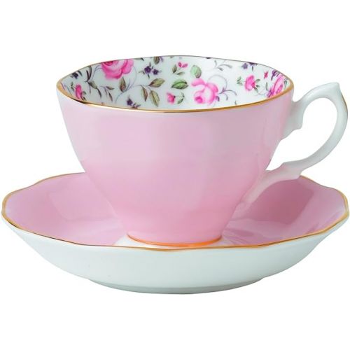  Royal Albert Rose Confetti 3-Piece Set (Teacup, Saucer & Plate 8