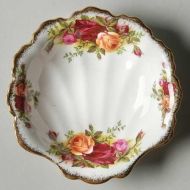 Royal Albert Old Country Roses Shell Shaped Dish, Fine China Dinnerware