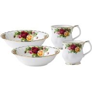 Royal Albert Old Country Roses 4-Piece Breakfast Set