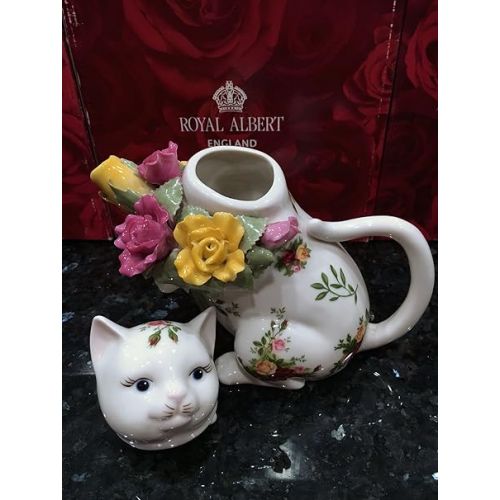  Royal Albert Old Country Roses Kitten Teapot