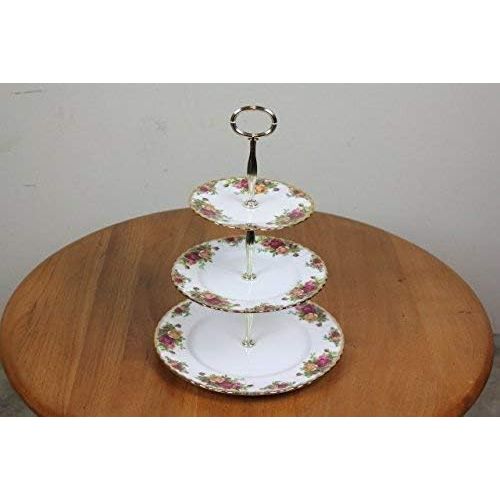  Royal Albert 27400132 Old Country Roses 3-Tier Cake Stand