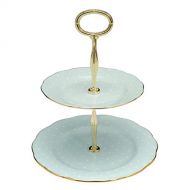 Royal Albert Two-Tier Cake Stand-Polka Turquoise