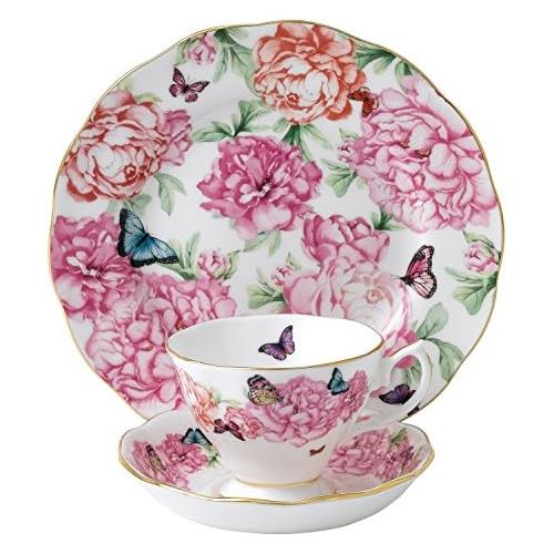  Royal Albert Gratitude 3-Piece Teacup, Saucer and Plate Set Designed by Miranda Kerr