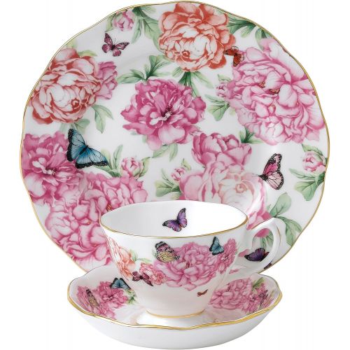  Royal Albert Gratitude 3-Piece Teacup, Saucer and Plate Set Designed by Miranda Kerr