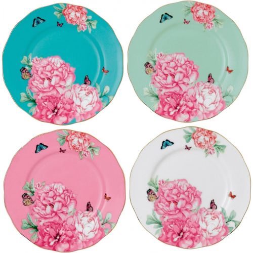  Royal Albert Friendship Accent Plate Designed by Miranda Kerr, 8-Inch, Set of 4