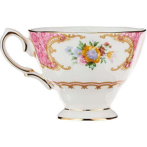  Royal Albert Lady Carlyle Teacup & Saucer Teacup and saucer, 6.85 ounces, Multicolored Floral Print