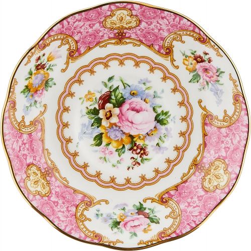  Royal Albert Lady Carlyle Teacup & Saucer Teacup and saucer, 6.85 ounces, Multicolored Floral Print