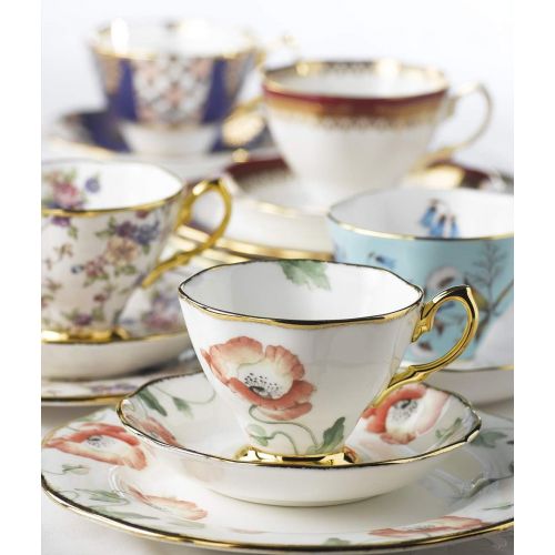  Royal Albert 100 Years 1900-1940 Teacup & Saucer Set, Multicolor , 5 Piece