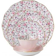 Royal Albert 8704025822 New Country Roses Rose Confetti Vintage Formal Place Setting, 5-Piece