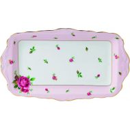 [아마존베스트]Royal Albert NCRPNK26137 New Country Roses Formal Vintage Rectangular Serving Tray, White