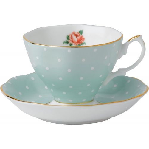  Royal Albert New Country Roses Polka Rose Tea Set, 3-Piece