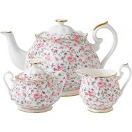 Royal Albert 8704025823 New Country Roses Rose Confetti Teaset, 3-Piece