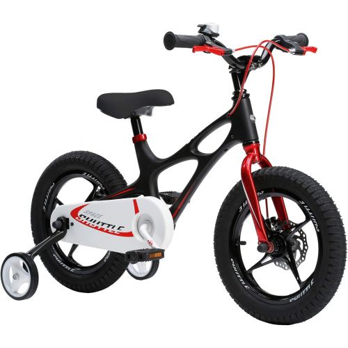  Royal Baby RoyalBaby Space Shuttle Magnesium Kinderfahrrad fuer Jungen und Madchen, ab 4-6 Jahre, 14-16-18 Zoll mit Stuetzradern und Parkstuetze