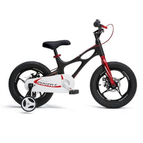  Royal Baby RoyalBaby Space Shuttle Magnesium Kinderfahrrad fuer Jungen und Madchen, ab 4-6 Jahre, 14-16-18 Zoll mit Stuetzradern und Parkstuetze