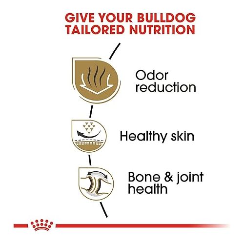  Royal Canin Bulldog Adult Dry Dog Food, 30 lb bag