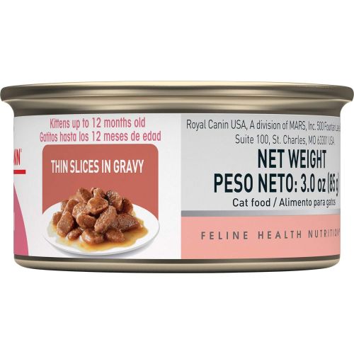  Royal Canin Feline Health Nutrition Kitten Thin Slice In Gravy Canned Cat Food