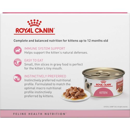  Royal Canin Feline Health Nutrition Kitten Thin Slice In Gravy Canned Cat Food