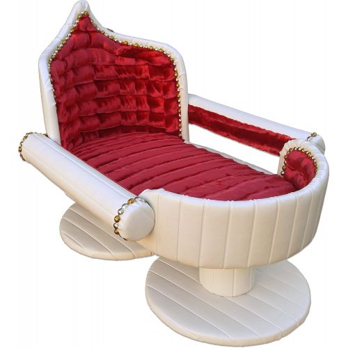  Royal Cat Boutique Red Velvet Davenport Pet Bed, Medium