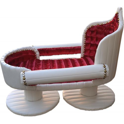  Royal Cat Boutique Red Velvet Davenport Pet Bed, Medium