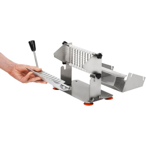  Royal Catering - RCSC-18 - Sausage Cutter - with 10 knives - cut width of the sausage slices: 18 mm - maximum sausage length: 21cm