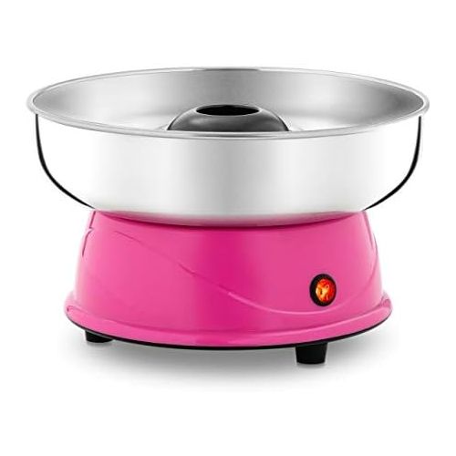  Royal Catering-RCZK - Mini-Zuckerwattemaschine Zuckerwattegerat - 420 W - 28,5 cm breit - Pink + Gratis Portionierloeffel