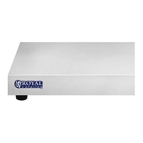  Royal Catering RCHP-600E Warmhalteplate Heizplatte Speisenwarmer (600 W, Edelstahl, Breite 100 cm)