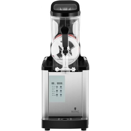  Royal Catering Slush-Eis-Maschine Softeis Maker RCSL 1/6ICE (6 L, 600 W, 20-10 °C, modernes Kontrolldisplay, BPA-frei, 6 Funktionen, LED-Kontrolldisplay)