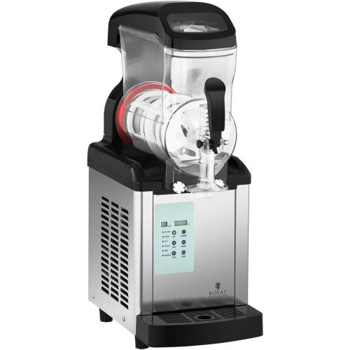  Royal Catering Slush-Eis-Maschine Softeis Maker RCSL 1/6ICE (6 L, 600 W, 20-10 °C, modernes Kontrolldisplay, BPA-frei, 6 Funktionen, LED-Kontrolldisplay)