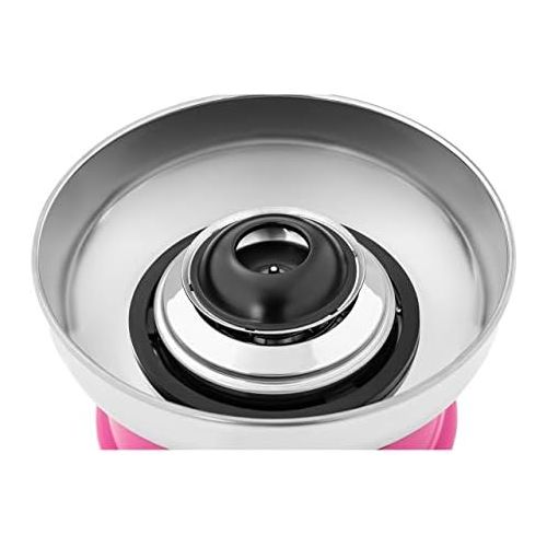  [아마존베스트]Royal Catering -RCZK - Mini Candy Floss Machine - 420 W - 28.5 cm Wide - Pink + Free Scoop