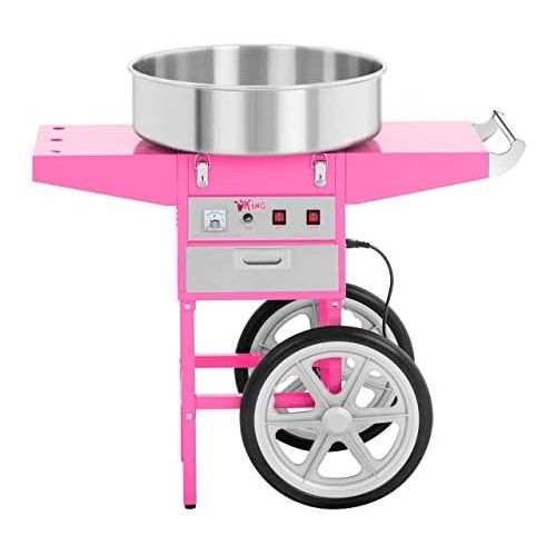  [아마존베스트]Royal Catering - RCZC-1200E - Candy Floss Maker with Wagon - 1200 W - cover included