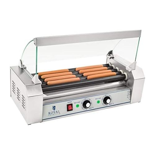  [아마존베스트]Royal Catering - RCHG-5T - 5-Roller Sausage Grill with Teflon Coating