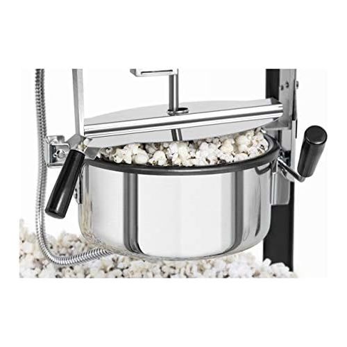  [아마존베스트]Royal Catering RCPS-BG1 Retro Popcorn Maker 1600 W 5 kg/h Golden & Black