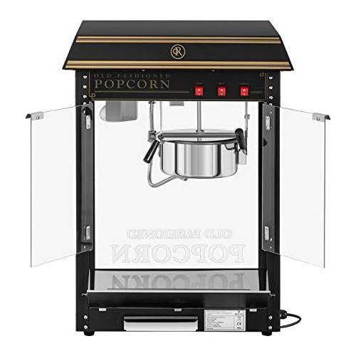  [아마존베스트]Royal Catering RCPS-BG1 Retro Popcorn Maker 1600 W 5 kg/h Golden & Black