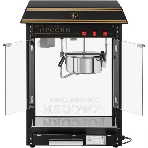 [아마존베스트]Royal Catering RCPS-BG1 Retro Popcorn Maker 1600 W 5 kg/h Golden & Black